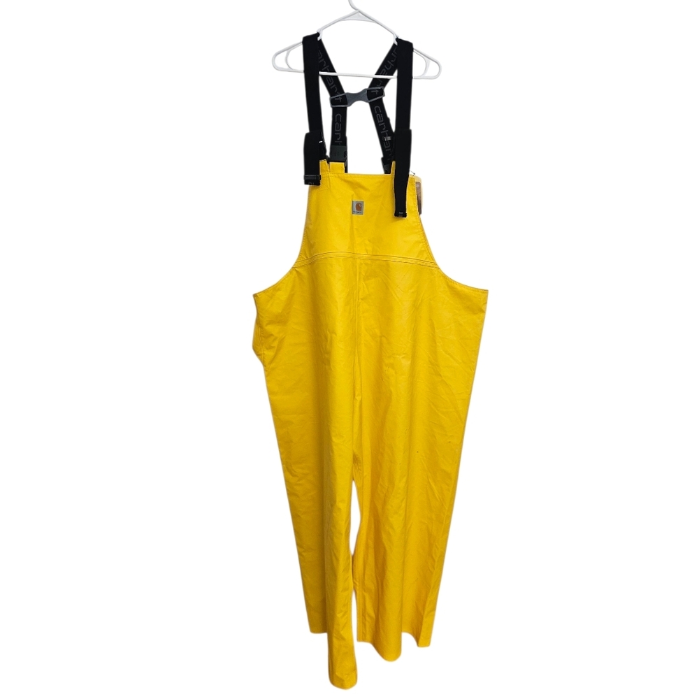 Carhartt Yellow Pib Overalls with Black Straps Reversible NWT